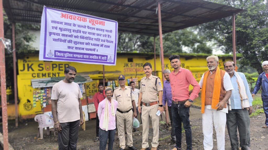 Under the campaign 'Staying away from intoxication is important', Tikaria police