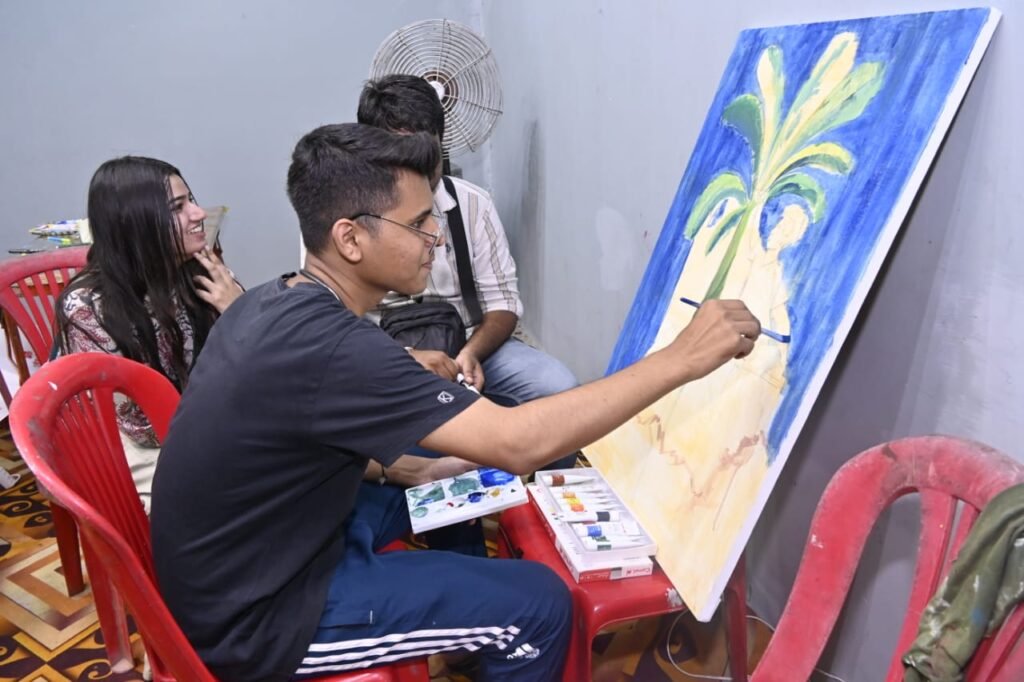 A unique confluence of painting, poetry recitation and classical dance will be seen today in Raza Smriti