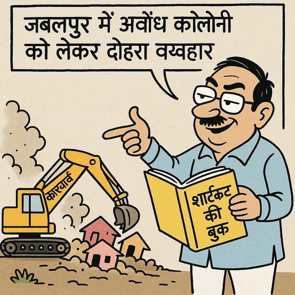 Illegal colonies are running on government and sealed land in Jabalpur