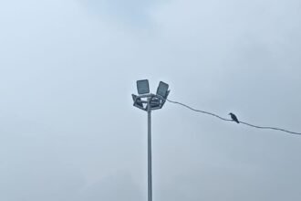 Only three high mask lights were installed at a cost of Rs 7.50 lakh in Mavai.