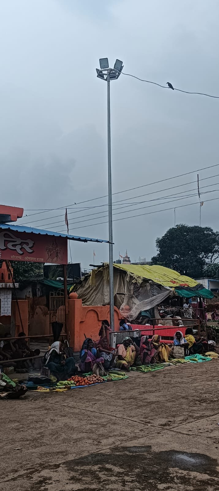 Only three high mask lights were installed at a cost of Rs 7.50 lakh in Mavai.