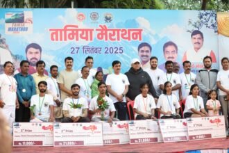 Tamia Marathon was inaugurated with great fanfare on World Tourism Day.