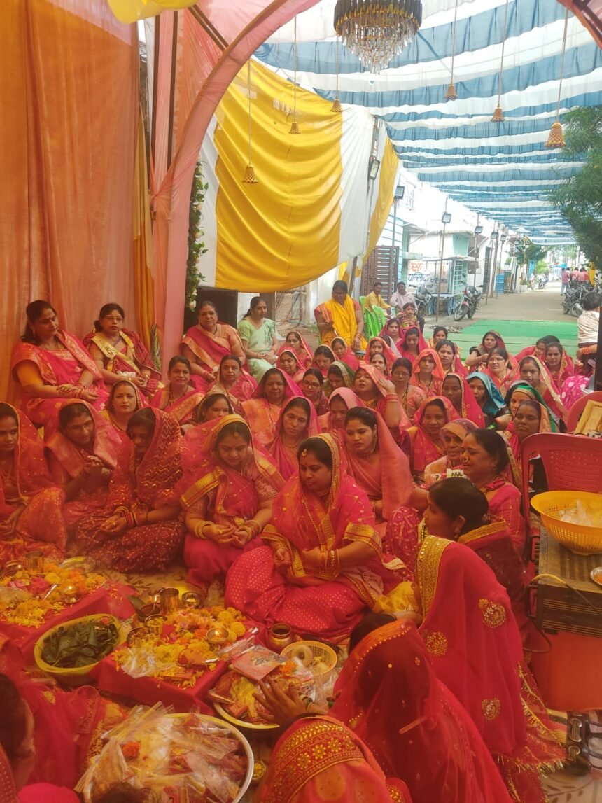 Only Shaktis worshipped Suhagale in the Durga festival pandal.