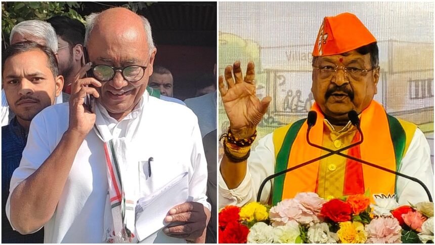Vijayvargiya said, "Digvijay Singh works to add fuel to the fire."