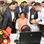 Chief Minister Dr. Mohan Yadav inaugurated the road safety workshop by lighting the lamp at the Academy of Administration.