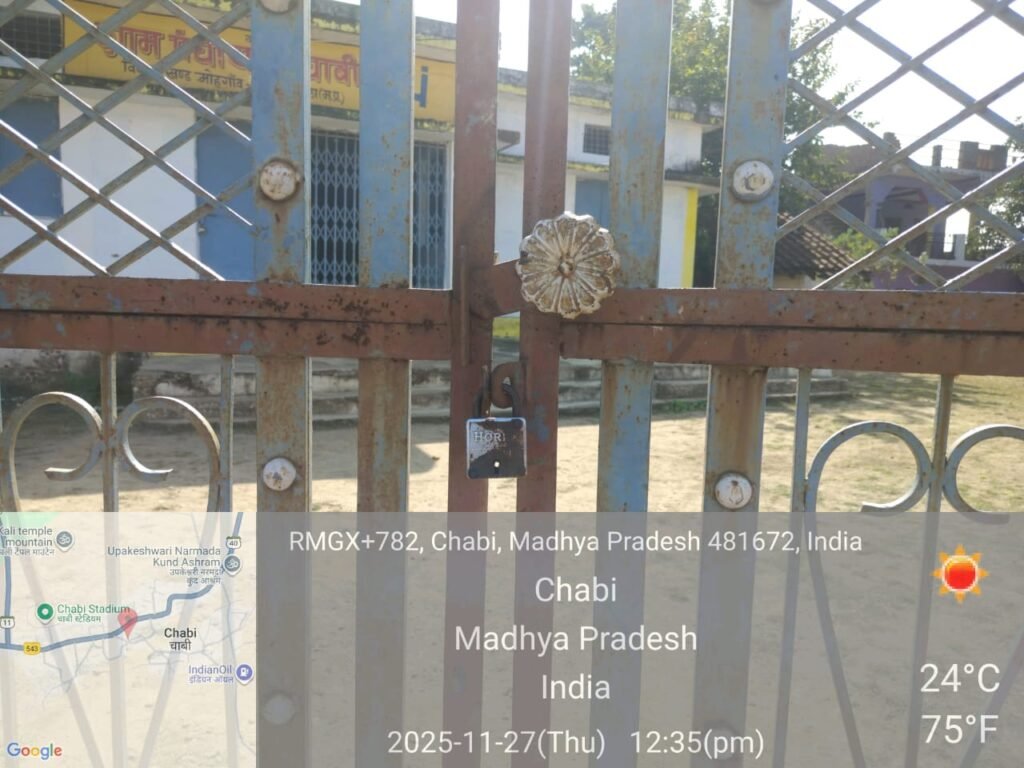Gram Panchayat Chaabi, Panchayat Bhawan closed for twenty days, locked